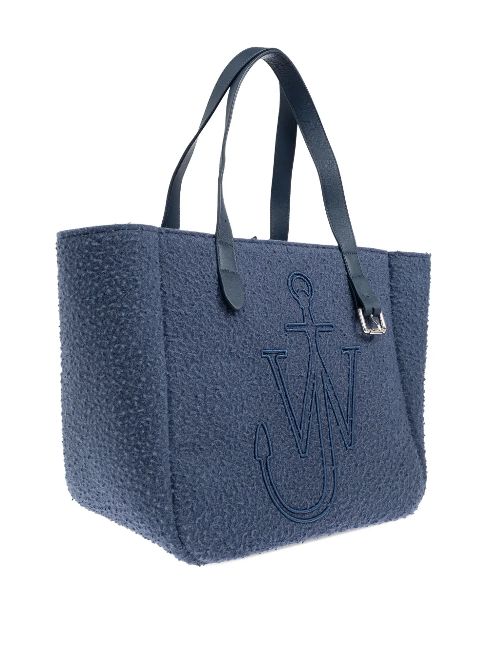 JW Anderson Shopper met geborduurd logo Blauw