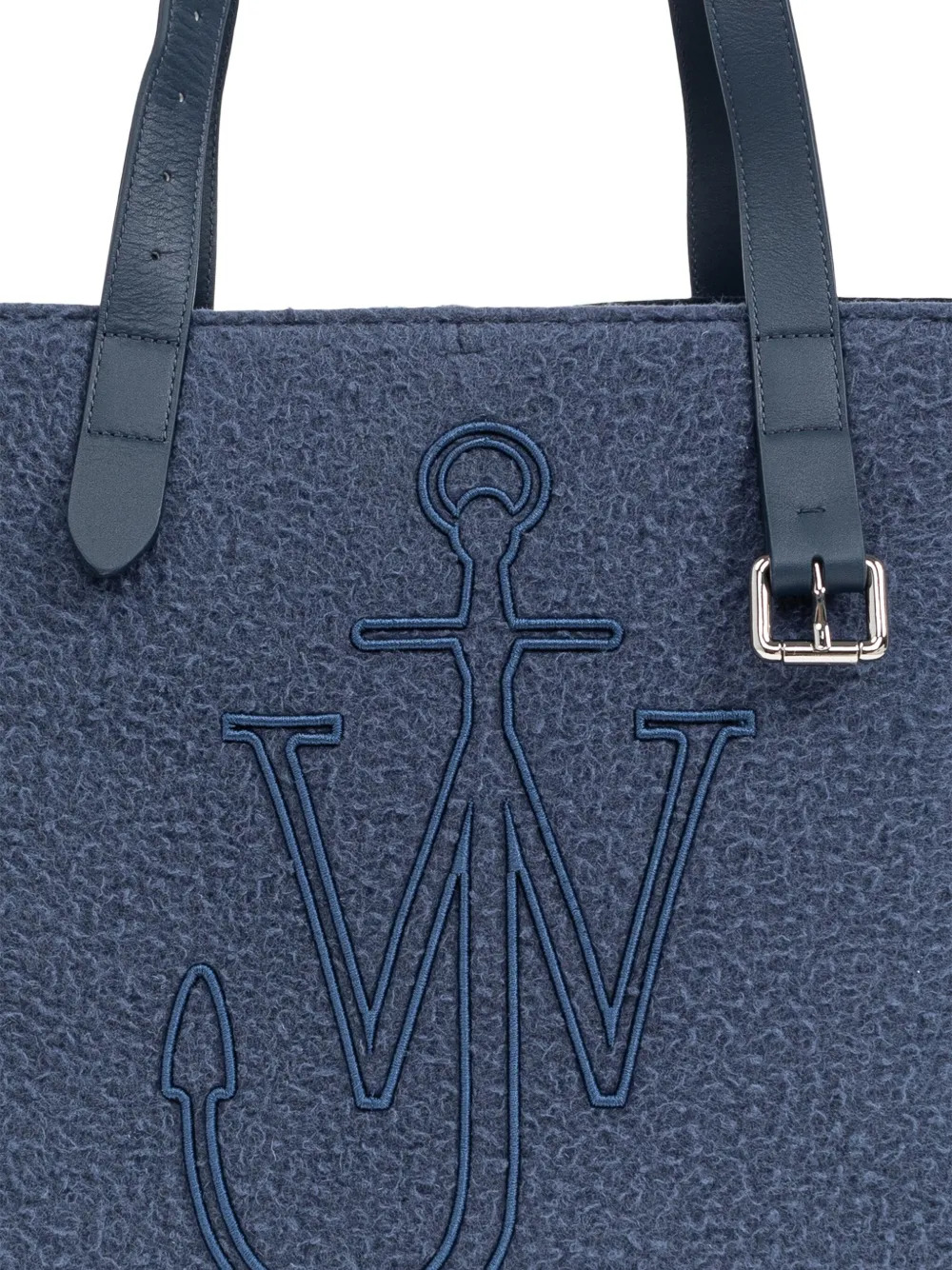 JW Anderson Shopper met geborduurd logo Blauw