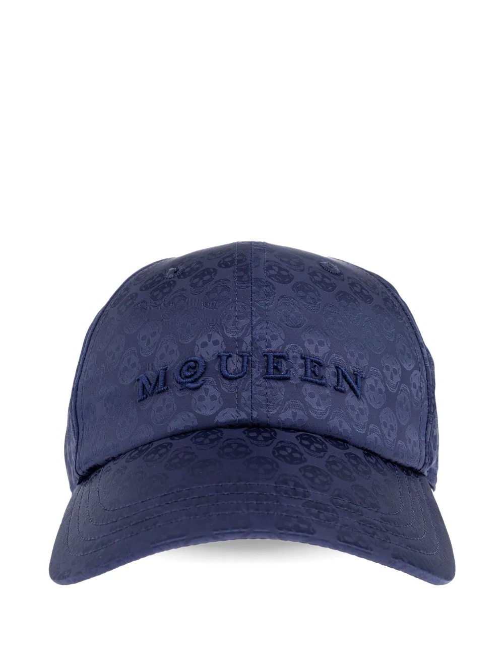 Alexander McQueen gorra con calavera en relieve | azul | Image 1