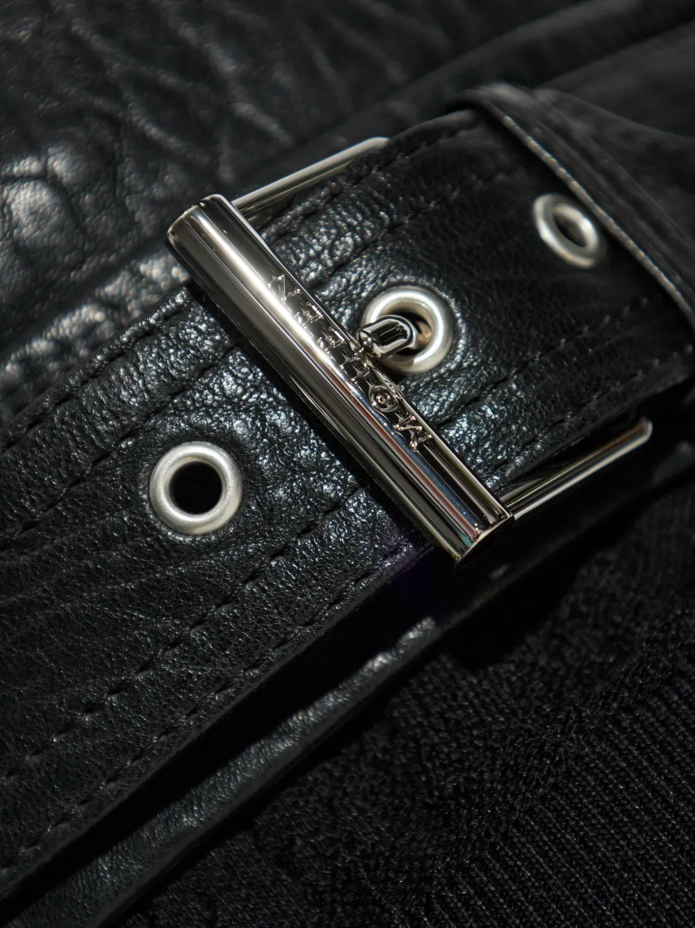 Alexander McQueen Leren bikerjack Zwart