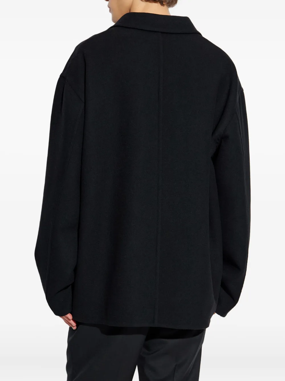 Jil Sander boxy double-pocket jacket Zwart