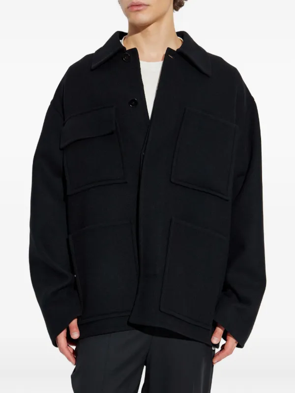 JIL SANDER ブラックジャケット Jil Sander シャツジャケット | ブラック | FARFETCH JP