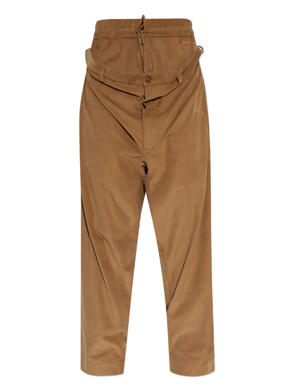 Vivienne Westwood drawstring drop-crotch trousers | Brown | Image 1