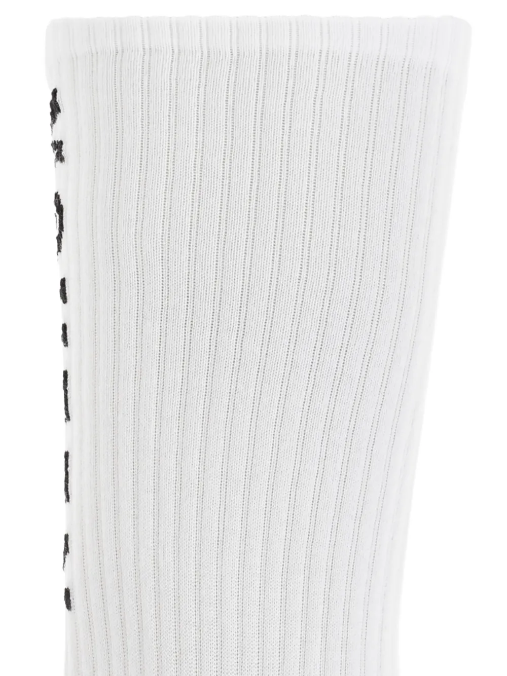 Alexander McQueen Geribbelde sokken Wit