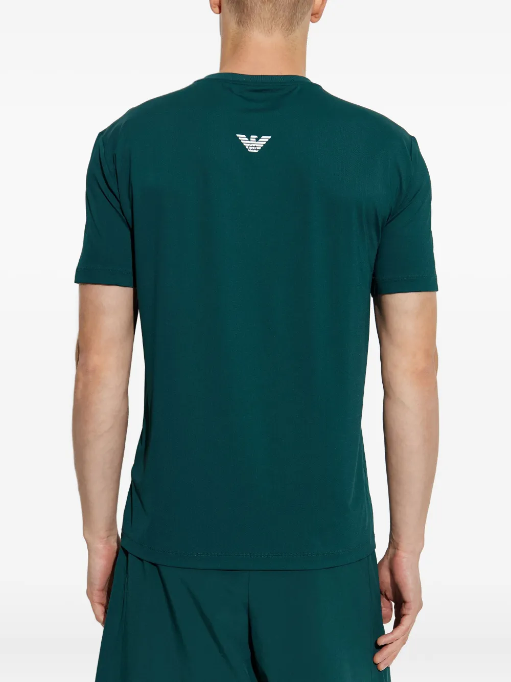 Ea7 Emporio Armani Athletic T-shirt met logoprint Groen