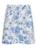 Alexander McQueen floral-print shorts - White