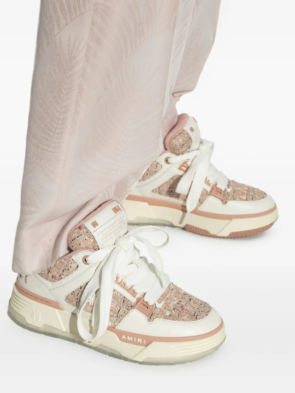 AMIRI MA-1 tweed sneakers White