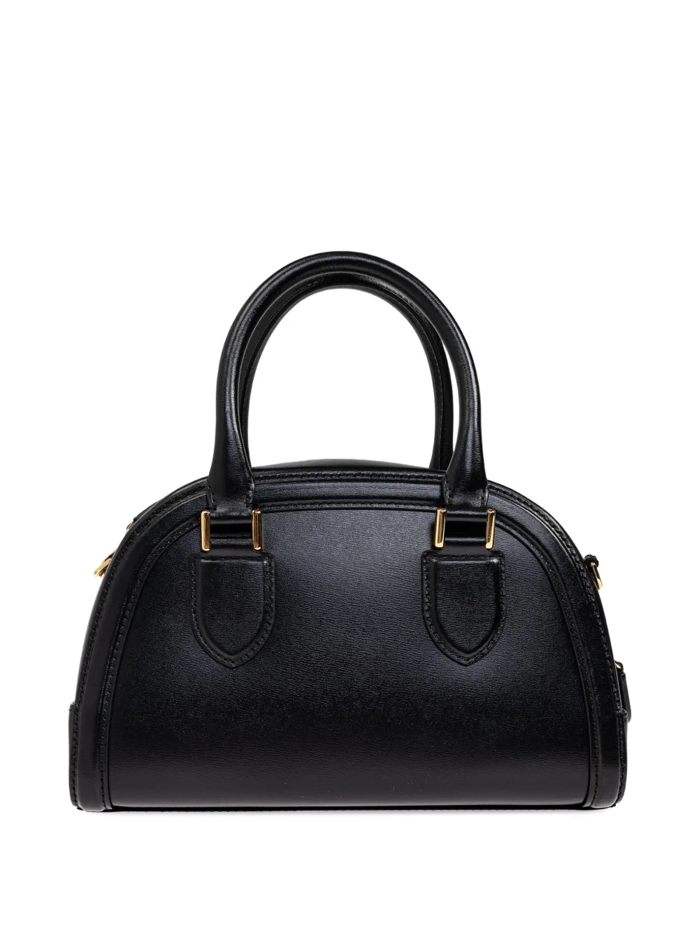Alexander McQueen Kleine leren shopper Zwart