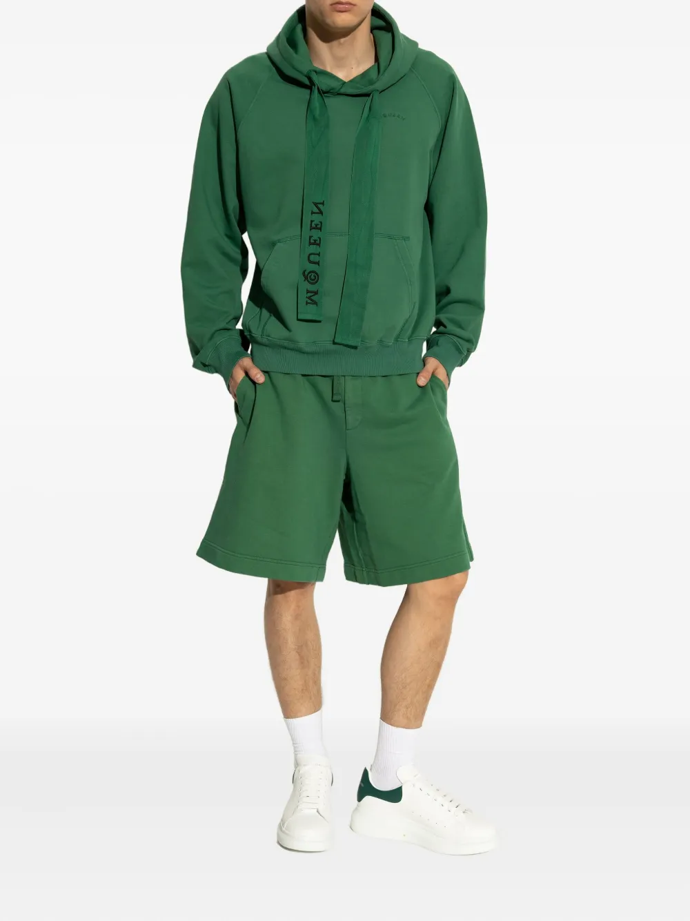 Alexander McQueen Leren sneakers Wit