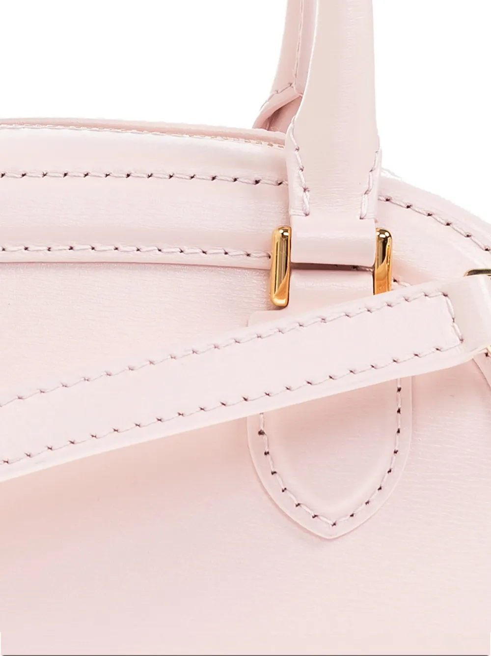 Alexander McQueen Kleine leren shopper Roze
