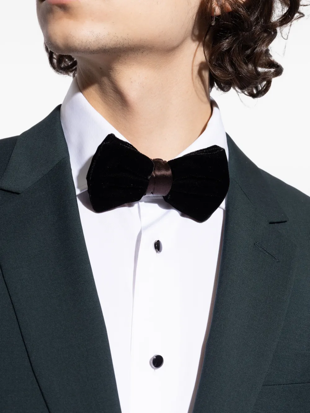 Giorgio Armani Fluwelen vlinderdas Zwart
