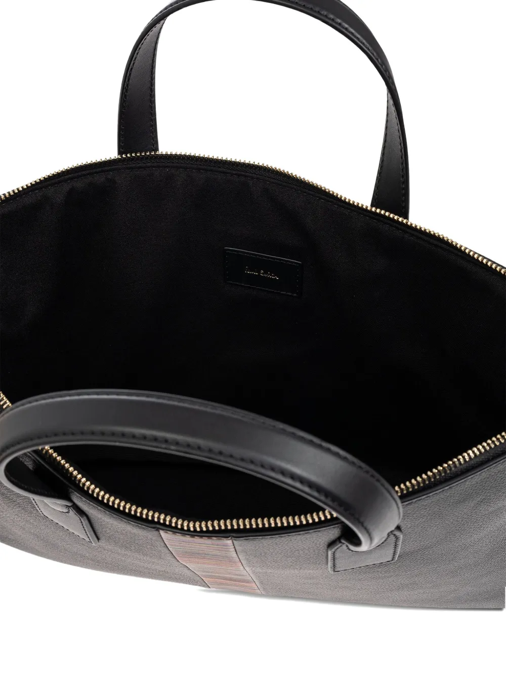 Paul Smith Gestreepte laptoptas Zwart