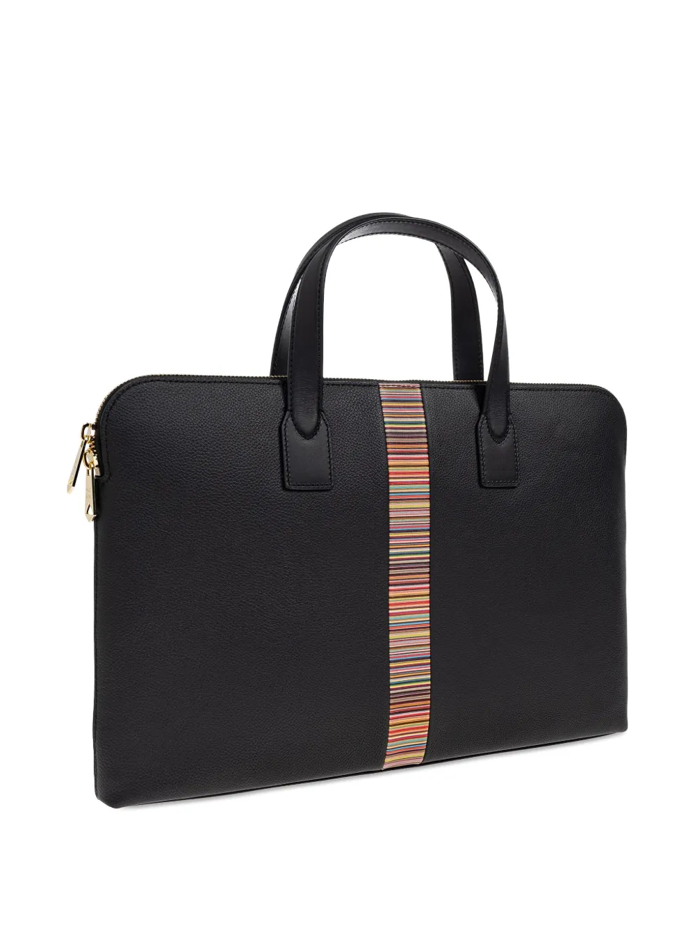 Paul Smith Gestreepte laptoptas Zwart