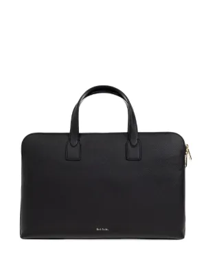 Burberry Pasta Xadrez De Couro | Preto | FARFETCH BR