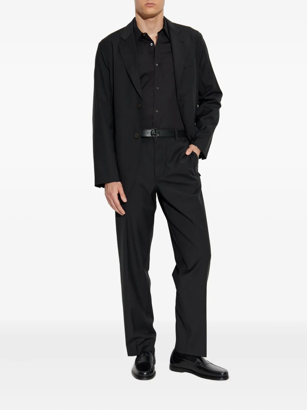 Emporio Armani Straight broek Zwart