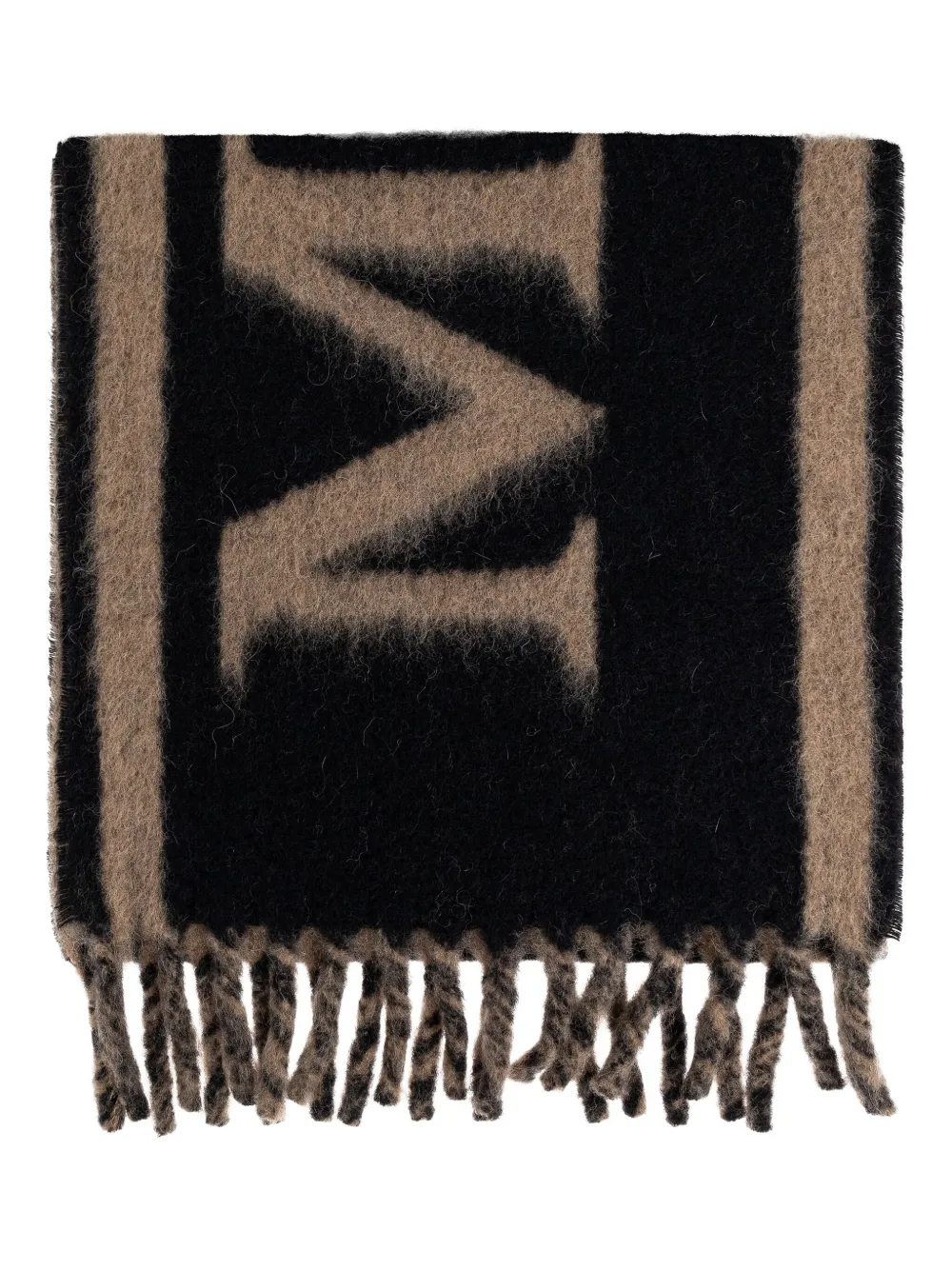 Alexander McQueen Sjaal van wolblend 1079 BEIGE BLACK