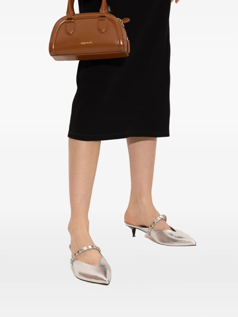 Alexander McQueen mini structured leather tote bag | Image 2