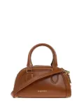 Alexander McQueen mini structured leather tote bag - Brown
