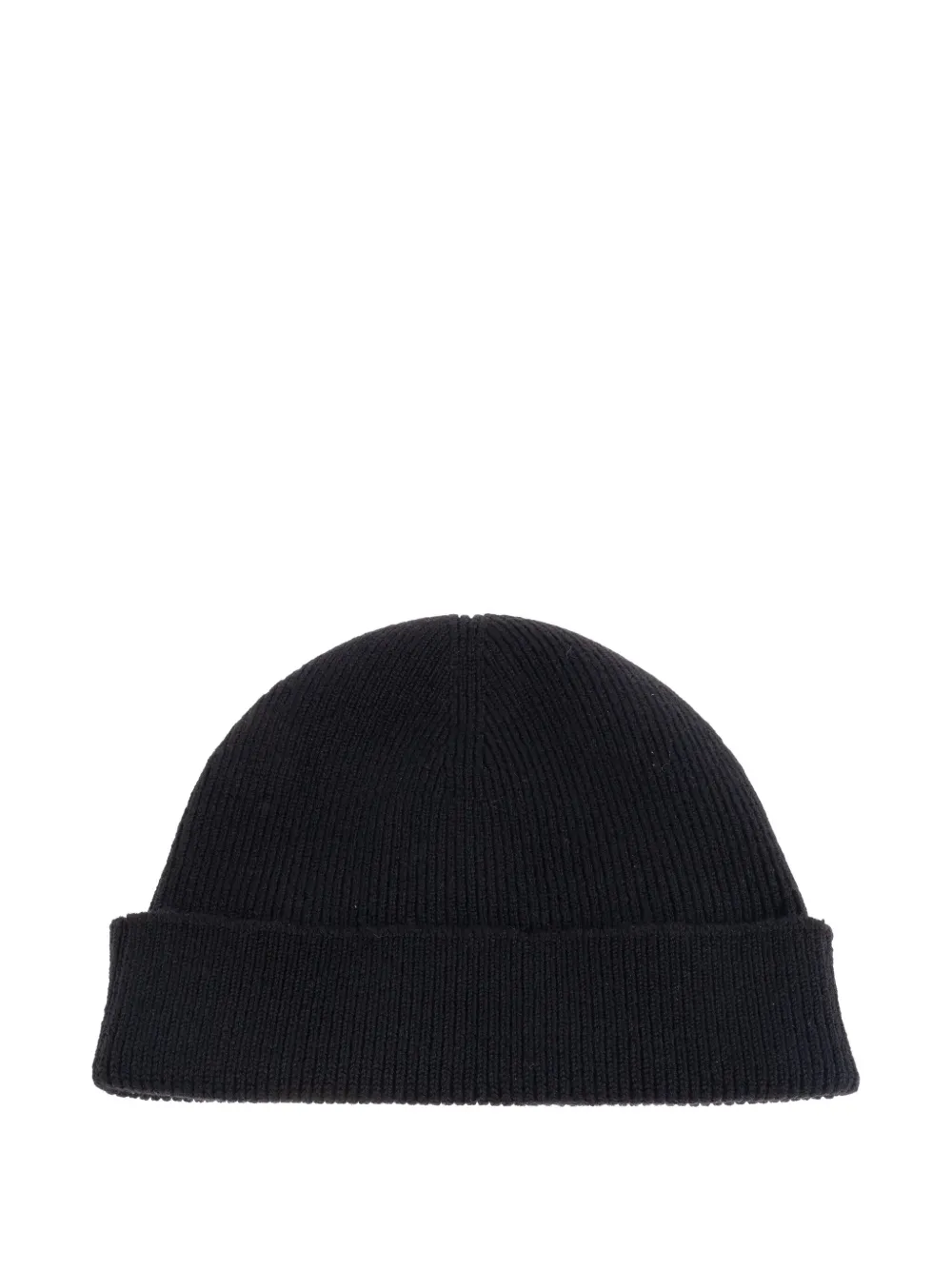 JIL SANDER+ Geribbelde muts met logo Zwart