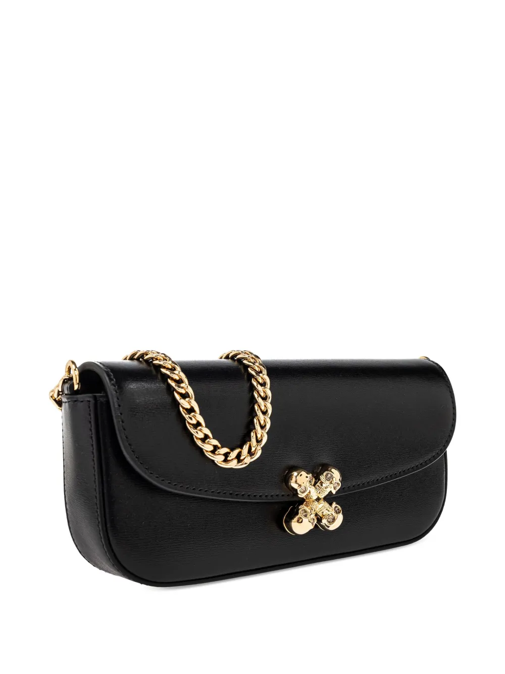 Alexander McQueen Leren schoudertas Zwart