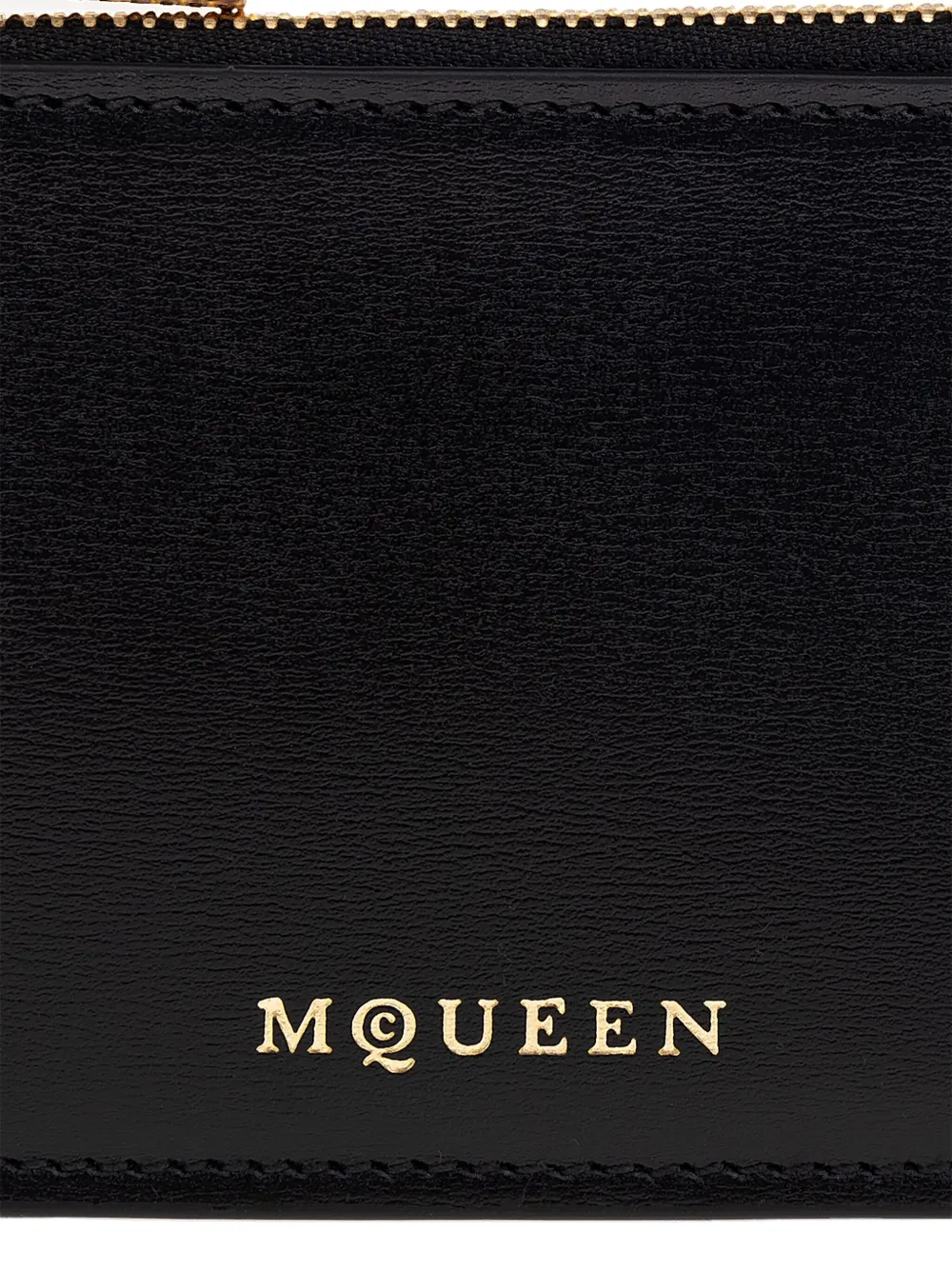 Alexander McQueen Leren pasjeshouder Zwart