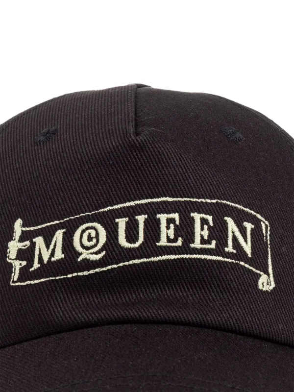 Alexander McQueen ロゴ キャップ | ブラック | FARFETCH JP