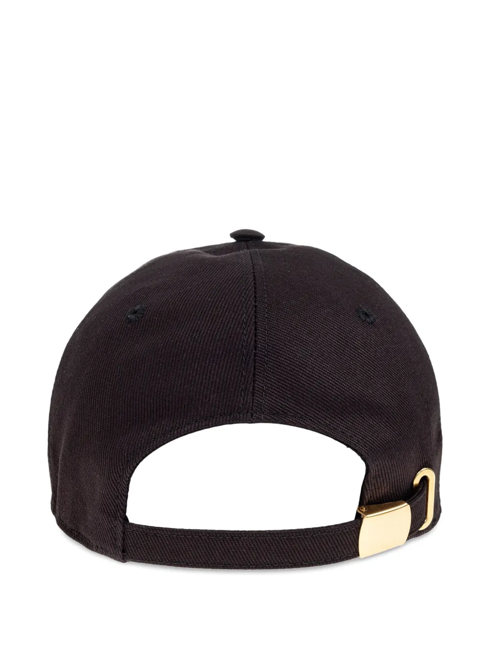 Alexander McQueen Honkbalpet met geborduurd logo Zwart