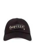 Alexander McQueen embroidered-logo baseball cap - Black