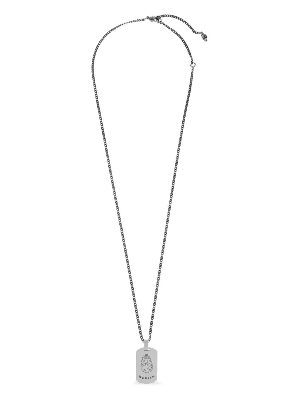 Alexander McQueen ロゴ ネックレス | シルバートーン | FARFETCH JP