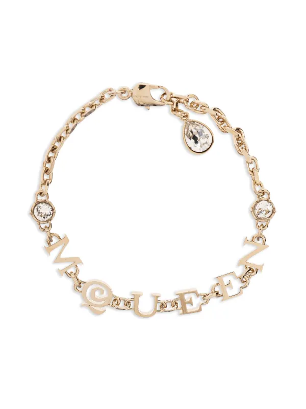 Alexander McQueen ロゴチャーム ブレスレット | ゴールドトーン
