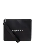 Alexander McQueen leather clutch bag - Black