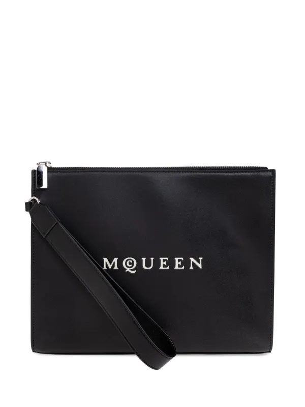 Alexander McQueen レザー クラッチバッグ | ブラック | FARFETCH JP