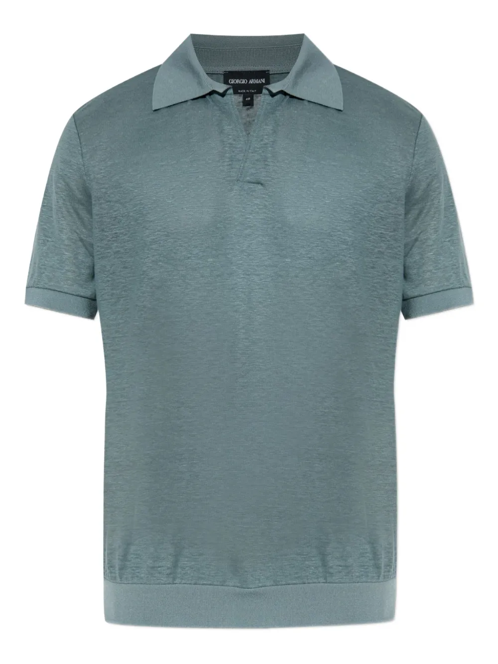 Giorgio Armani t-shirt en lin | bleu | Image 1