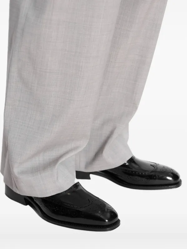 Alexander McQueen レザーローファー | ブラック | FARFETCH JP