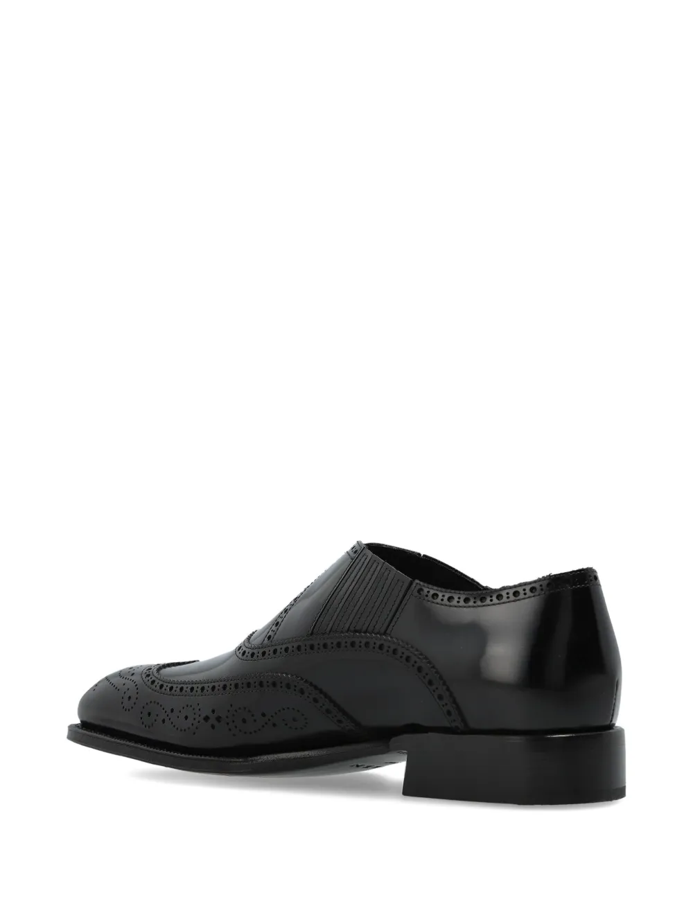 Alexander McQueen Leren loafers Zwart