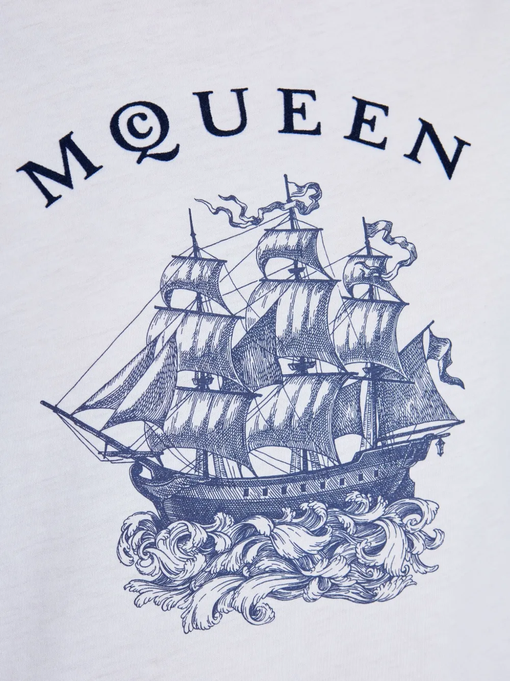 Alexander McQueen T-shirt met grafische print Wit