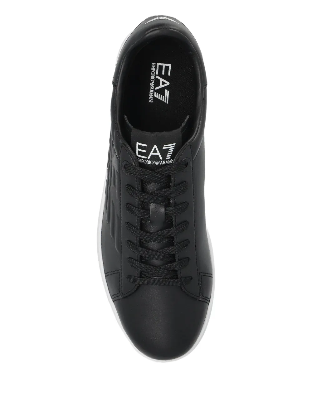 Ea7 Emporio Armani Leren sneakers Zwart