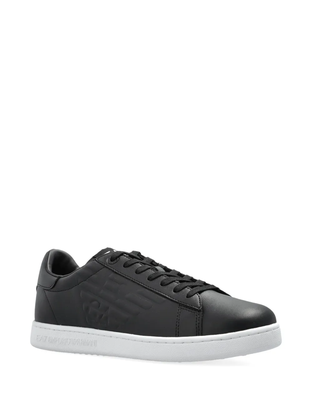 Ea7 Emporio Armani Leren sneakers Zwart