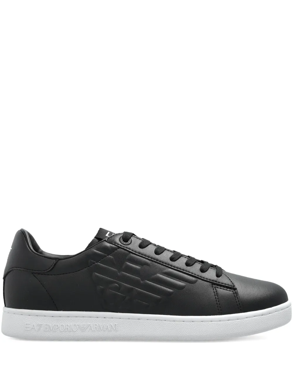 Ea7 Emporio Armani Leren sneakers Zwart
