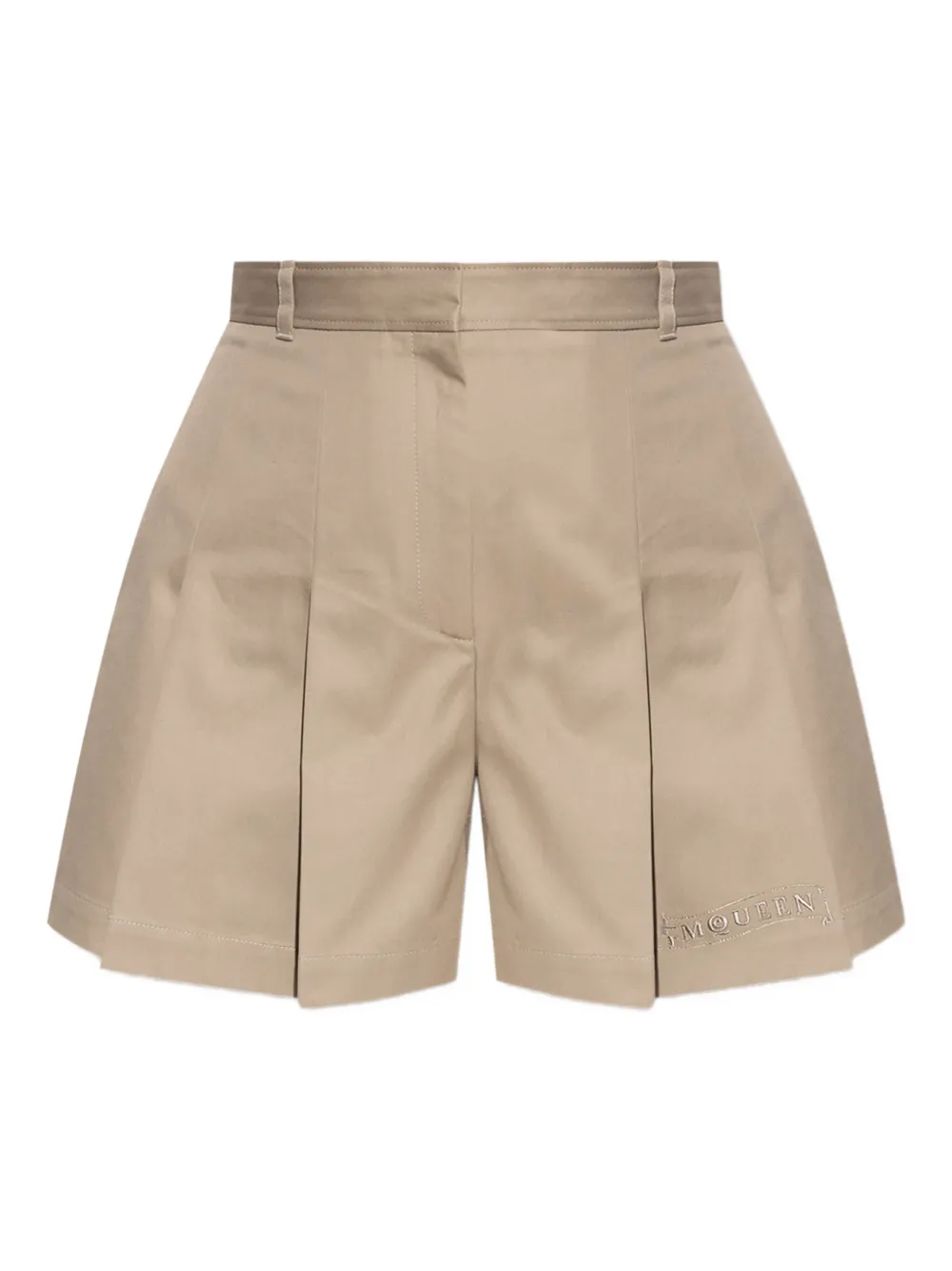 pleated shorts