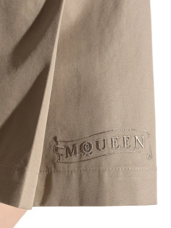 Alexander McQueen Pleated Shorts | Neutrals | FARFETCH