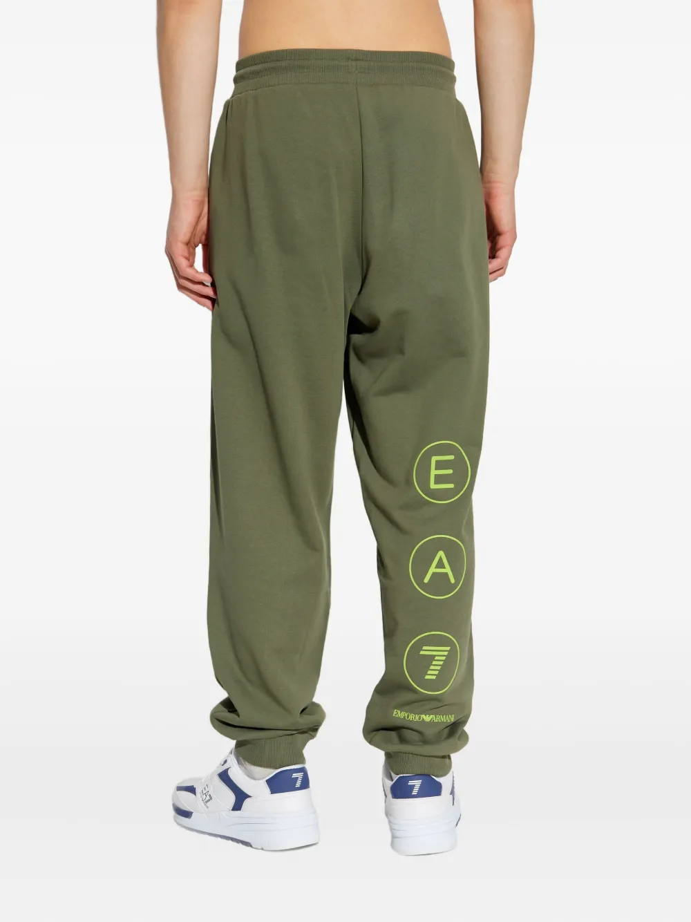 Ea7 Emporio Armani Katoenen trainingsbroek Groen