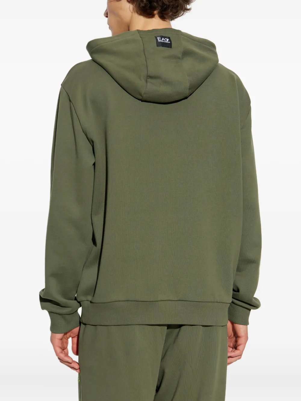 Ea7 Emporio Armani Hoodie met logoprint Groen