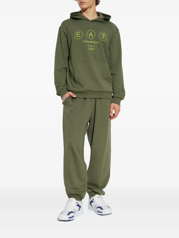 【EA7】ロゴ スウェットパーカー ‐Green *送料込 Ea7 Emporio Armani ロゴ パーカー | グリーン | FARFETCH JP
