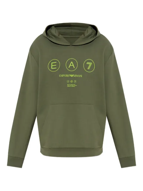 Ea7 Emporio Armani هودي بطبعة شعار الماركة