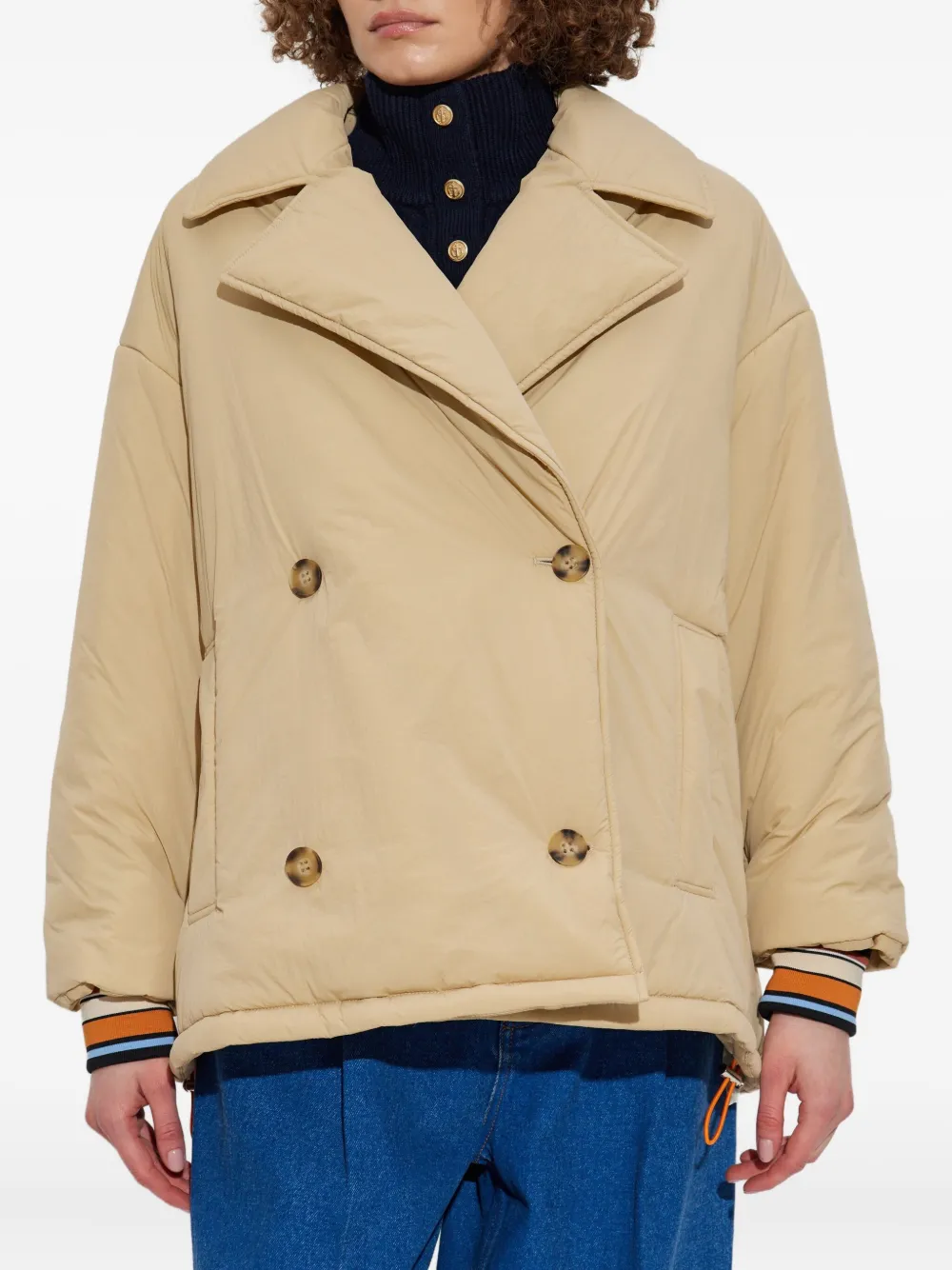 Ps By Paul Smith Double-breasted Jacket In Neutral