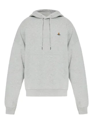 Vivienne Westwood Orb-embroidered Hoodie | Grey | FARFETCH JO