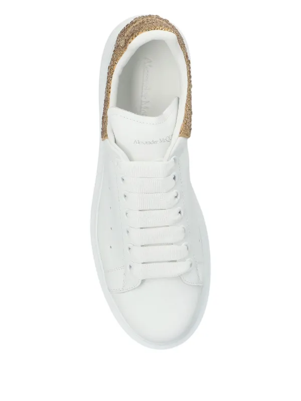【関税&送料込】Alexander Mcqueen White Leather Sneakers Alexander McQueen Leather Sneakers | White | FARFETCH