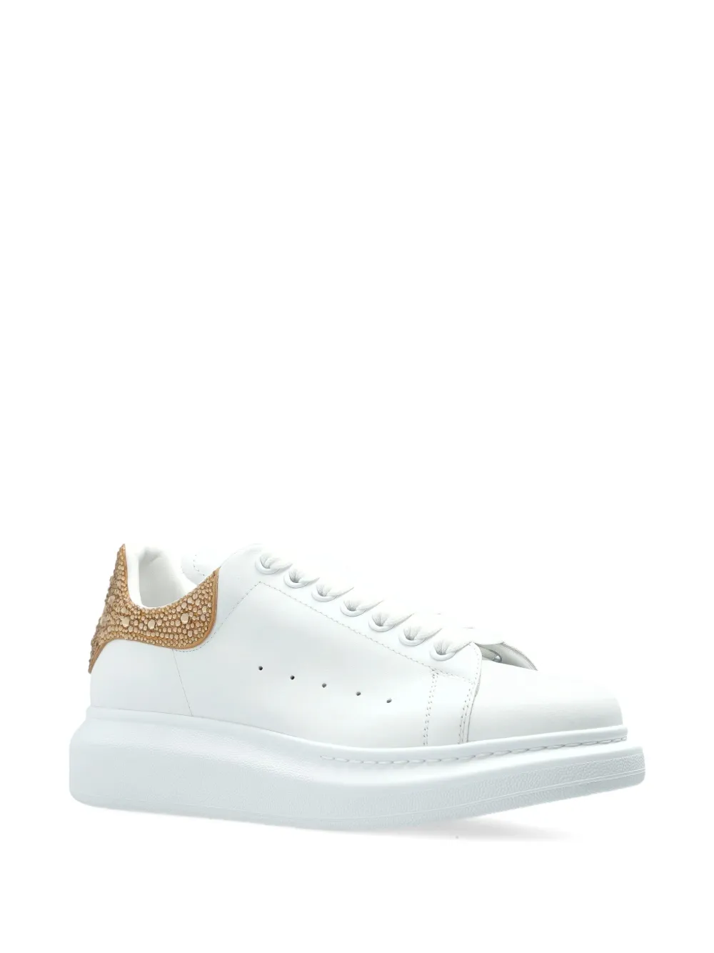 Alexander McQueen leather sneakers White