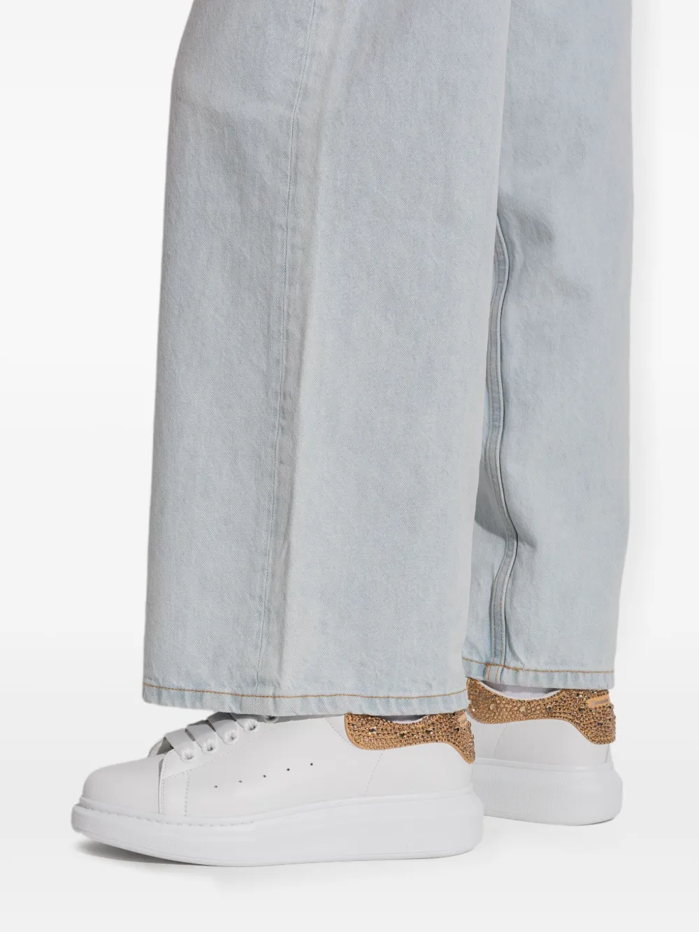 Alexander McQueen leather sneakers White